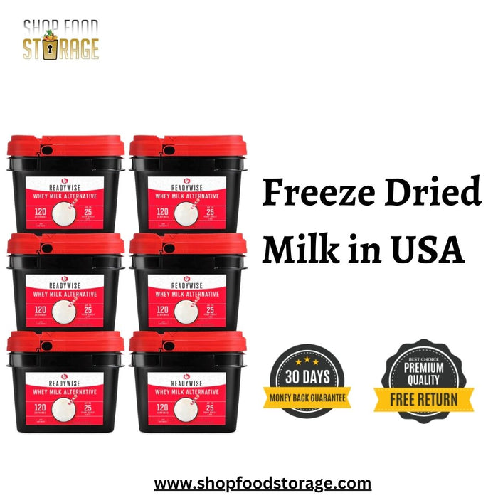 Emergency Essential Freeze Dried Milk -  Shop Food Storage