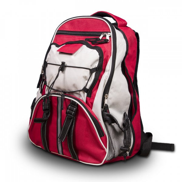 Red Survival Kit Backpack for One Person